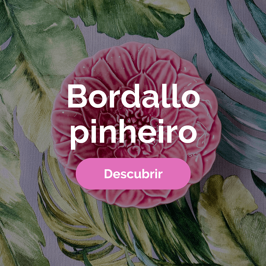Bordallo Pinheiro. Platos Decorativos - Plato Grande 40 con Castañas