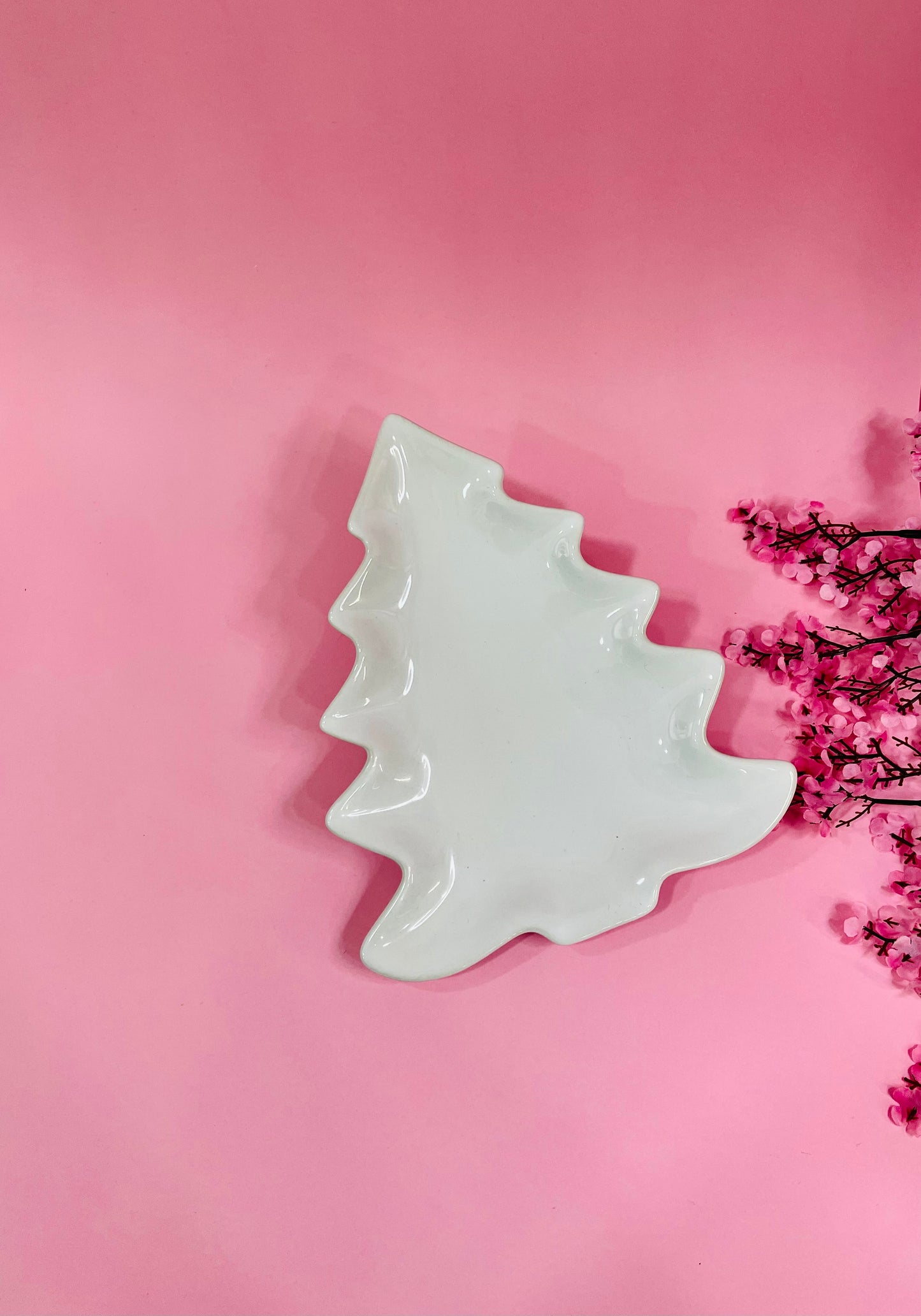 Plato Postre Árbol Navidad