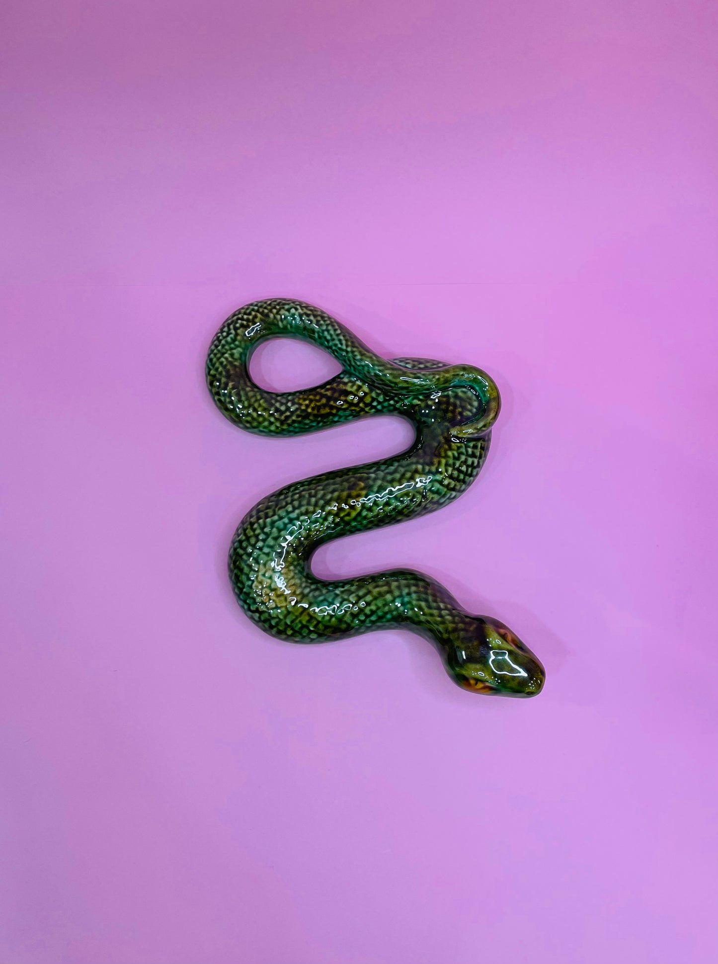 Figura de Serpiente Mediana en Cerámica