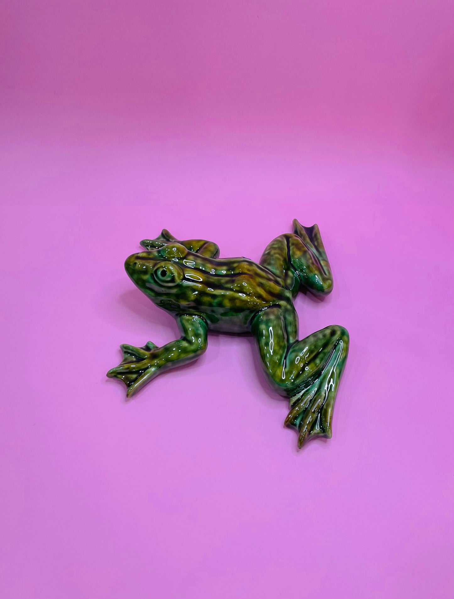 Figura Rana Campestre, Decorativa en Cerámica