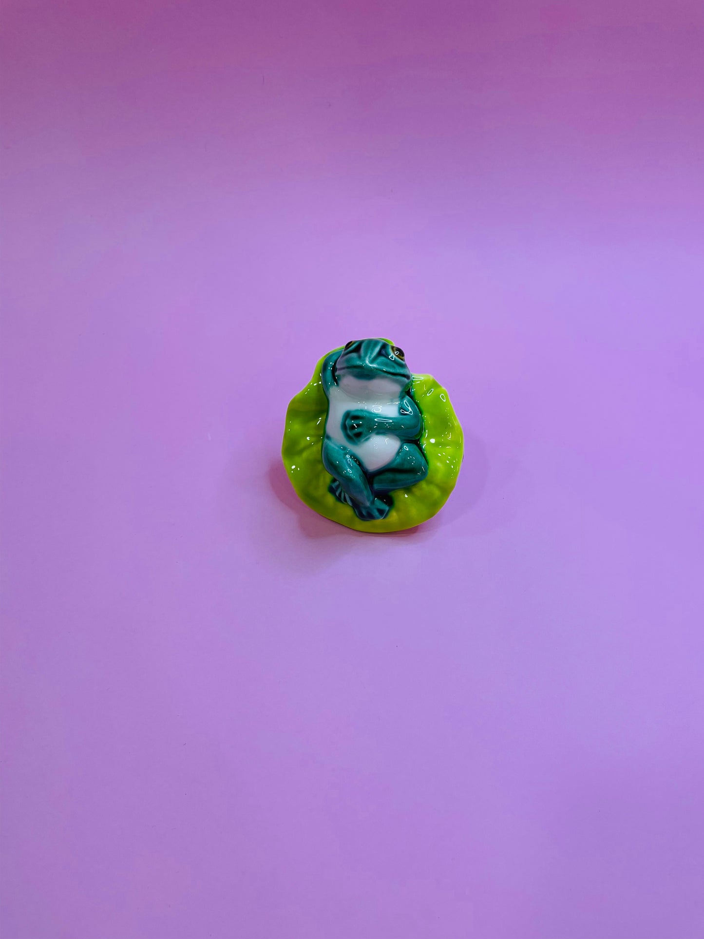 Figura Ranita René, en Cerámica