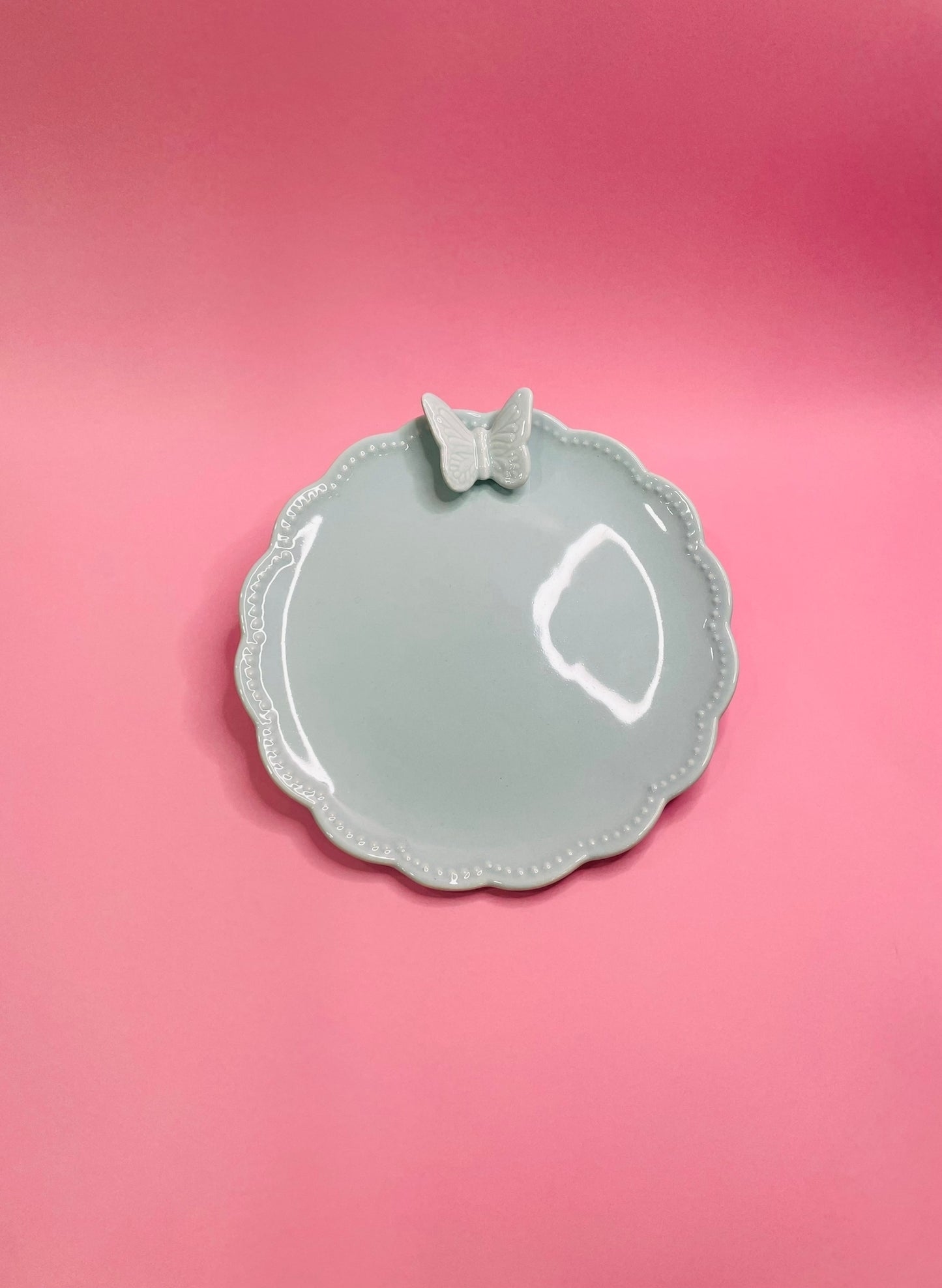 Plato Postre Mariposa