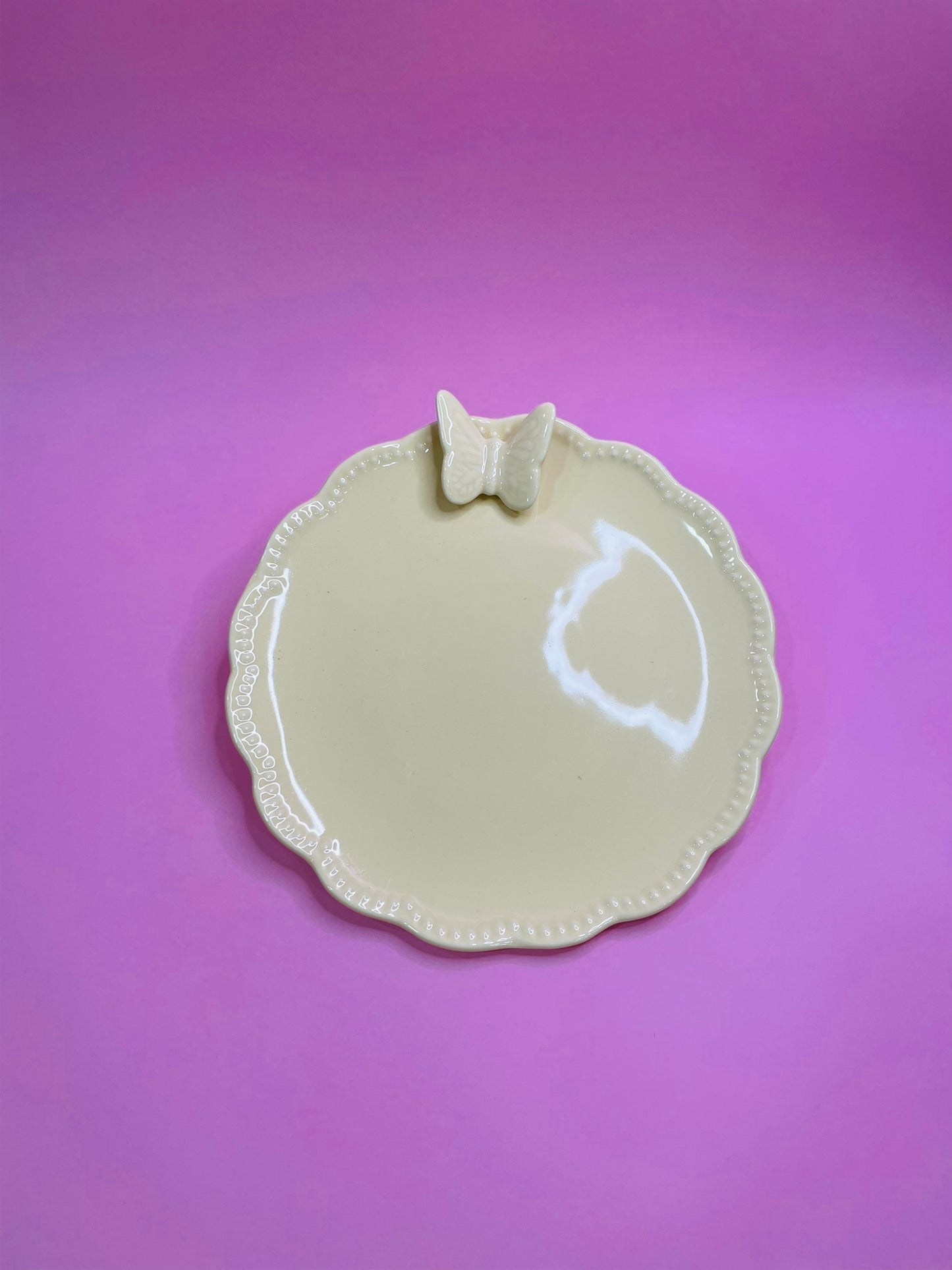 Plato Postre Mariposa
