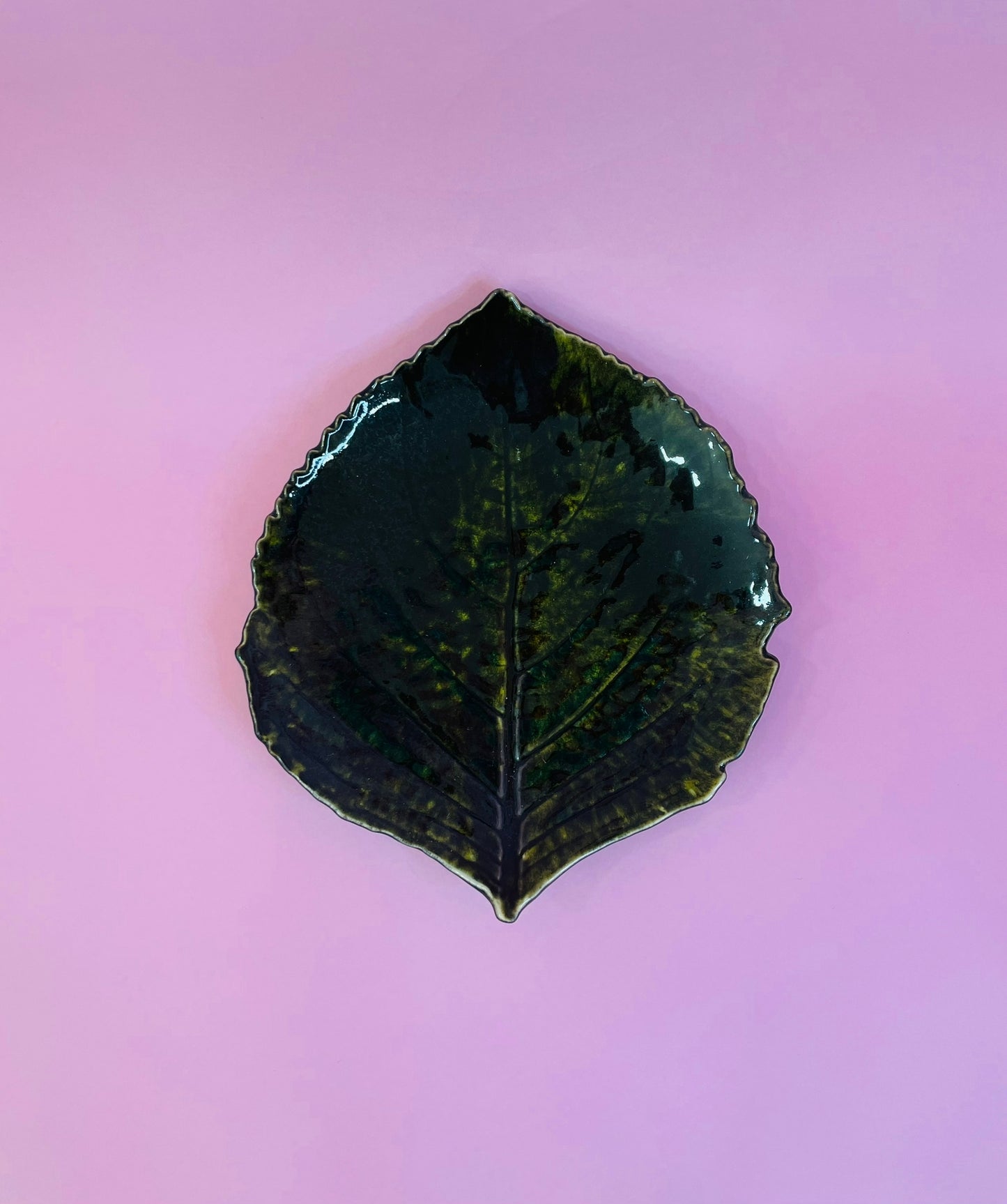 Plato Hoja Hortensia