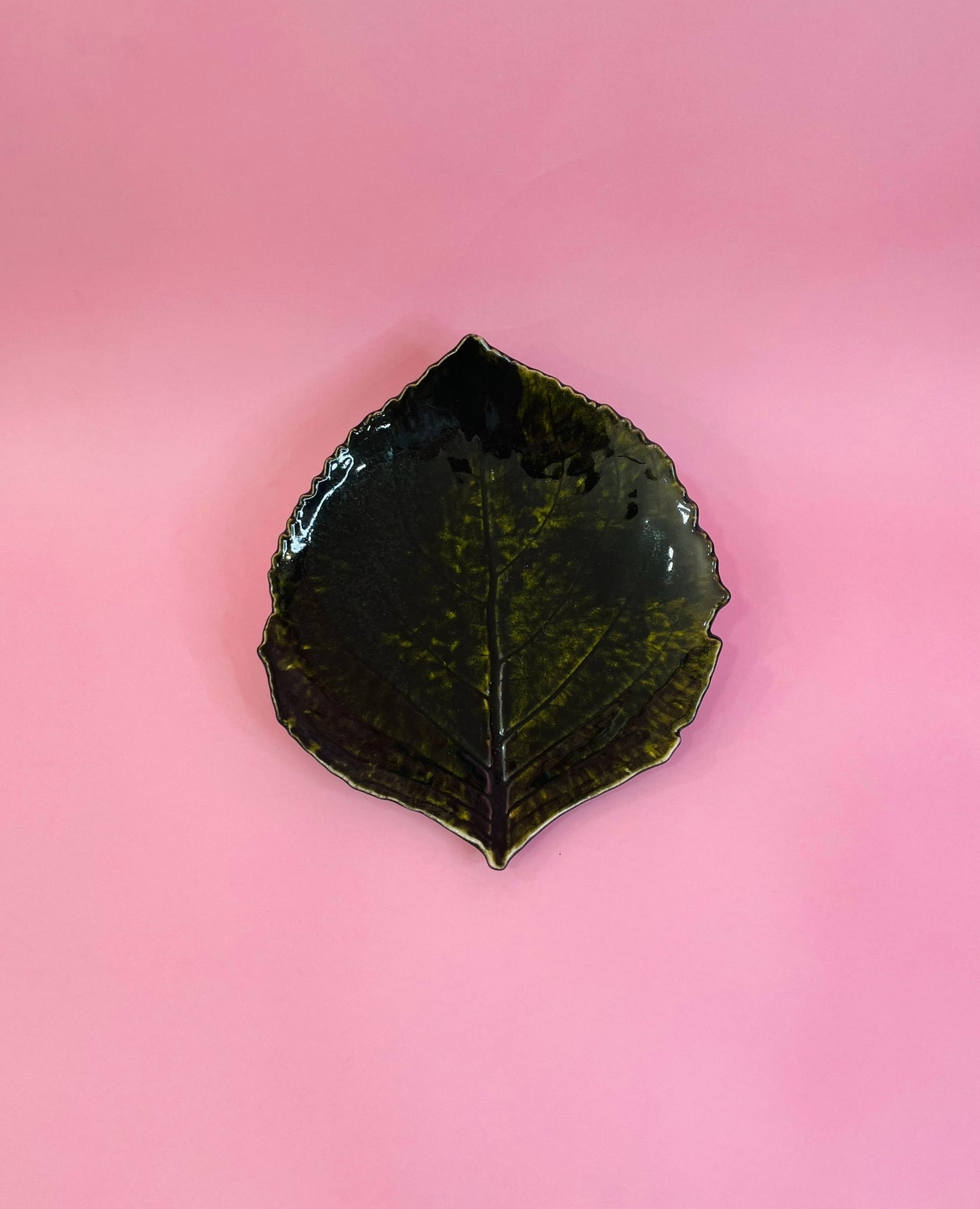 Plato Hoja Hortensia