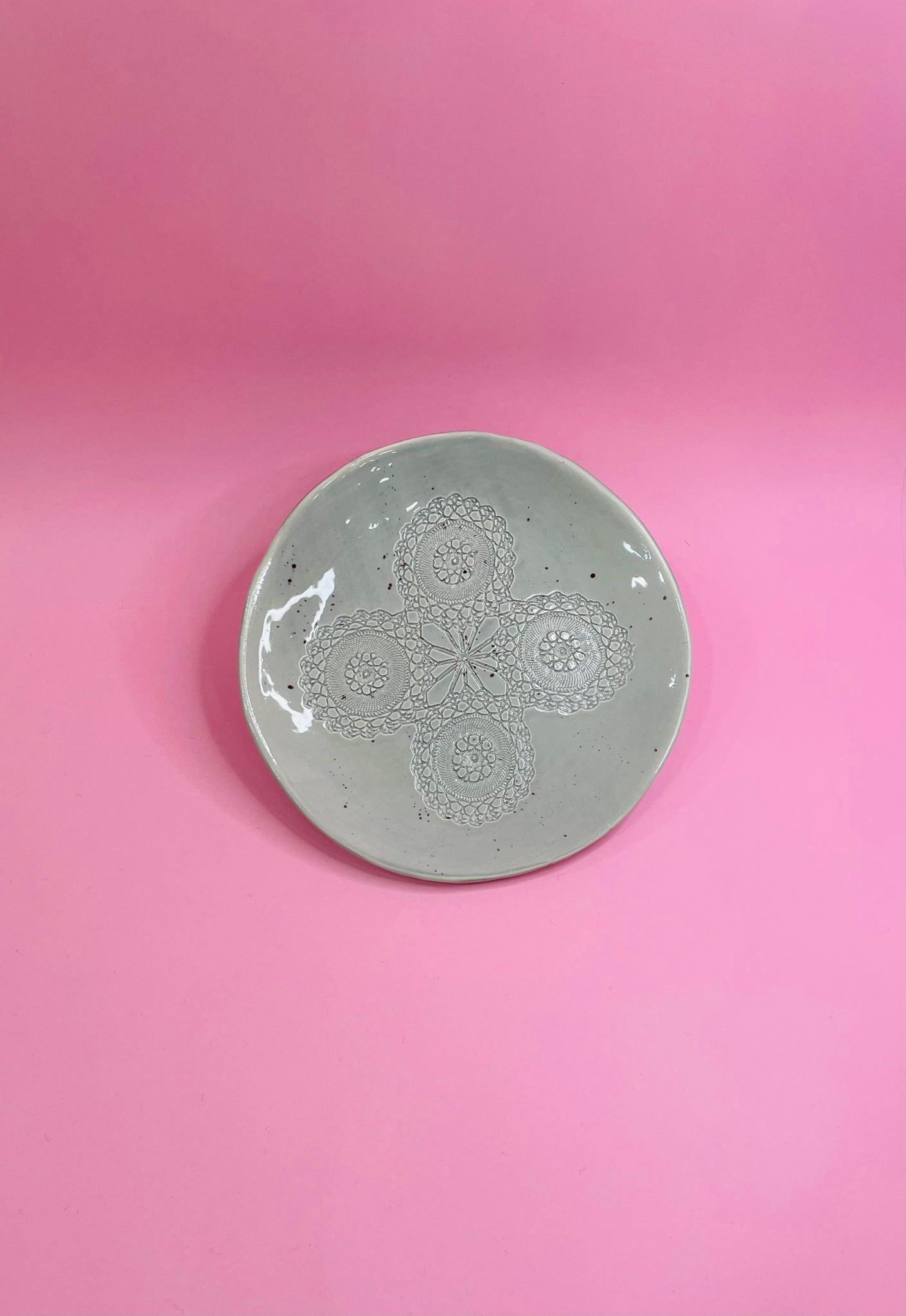 Plato Postre Flor Mandala