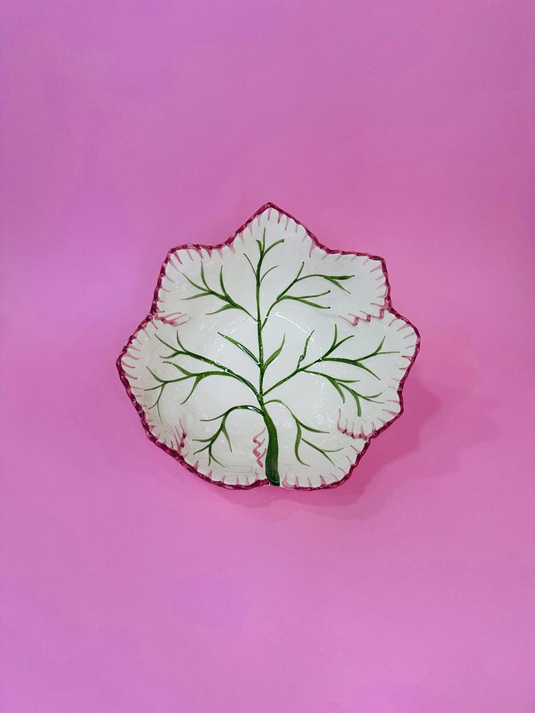 Cuenco Hoja Parra Pintado a Mano
