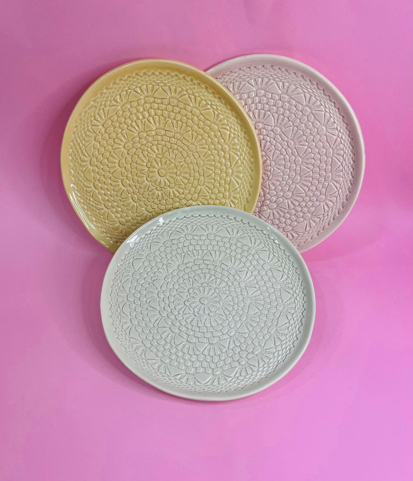Plato Postre Crochet VIII