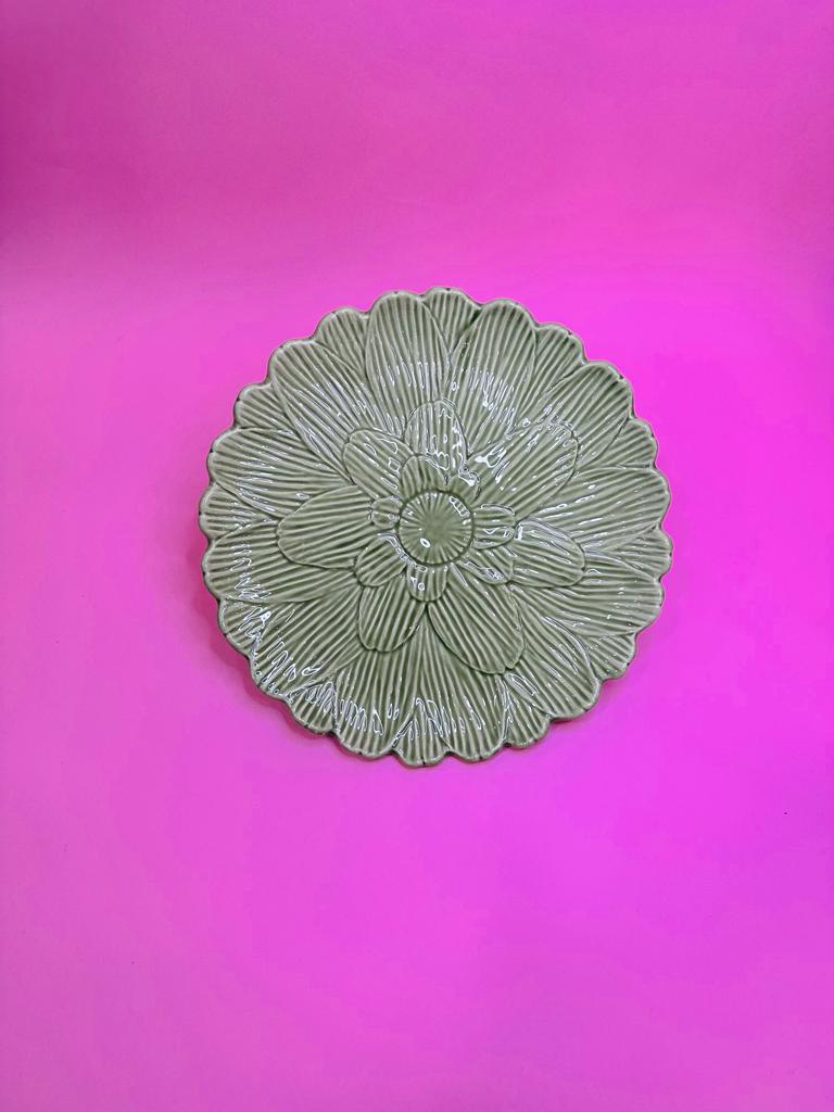 Plato Llano Flores de Alcachofa
