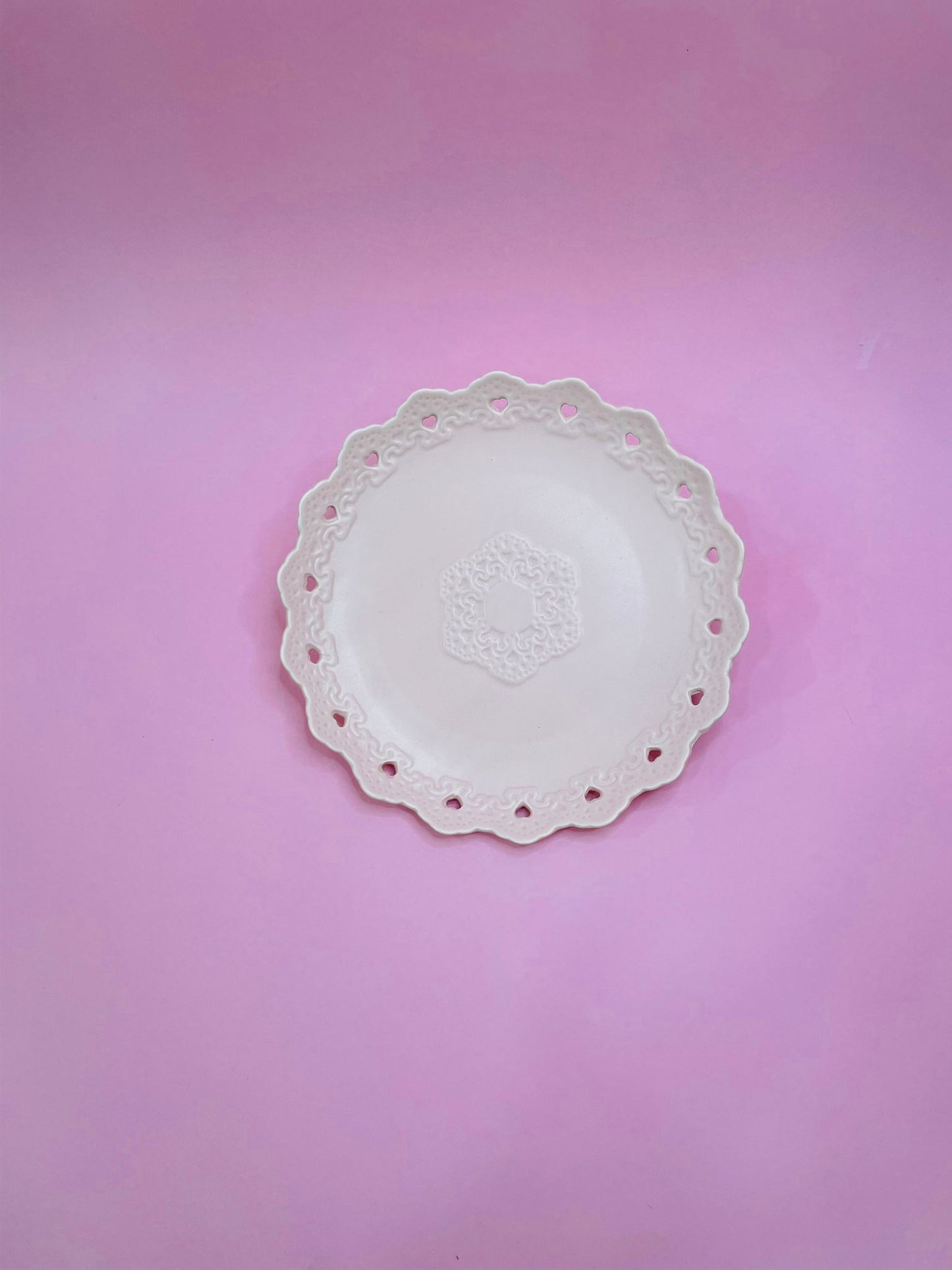 Plato Postre Flor Del Amor