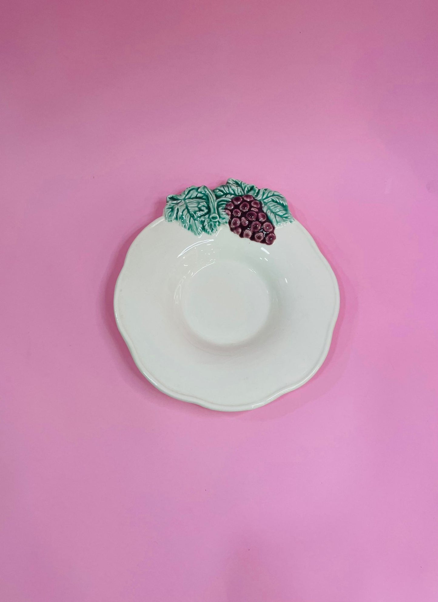 Plato Postre Uva