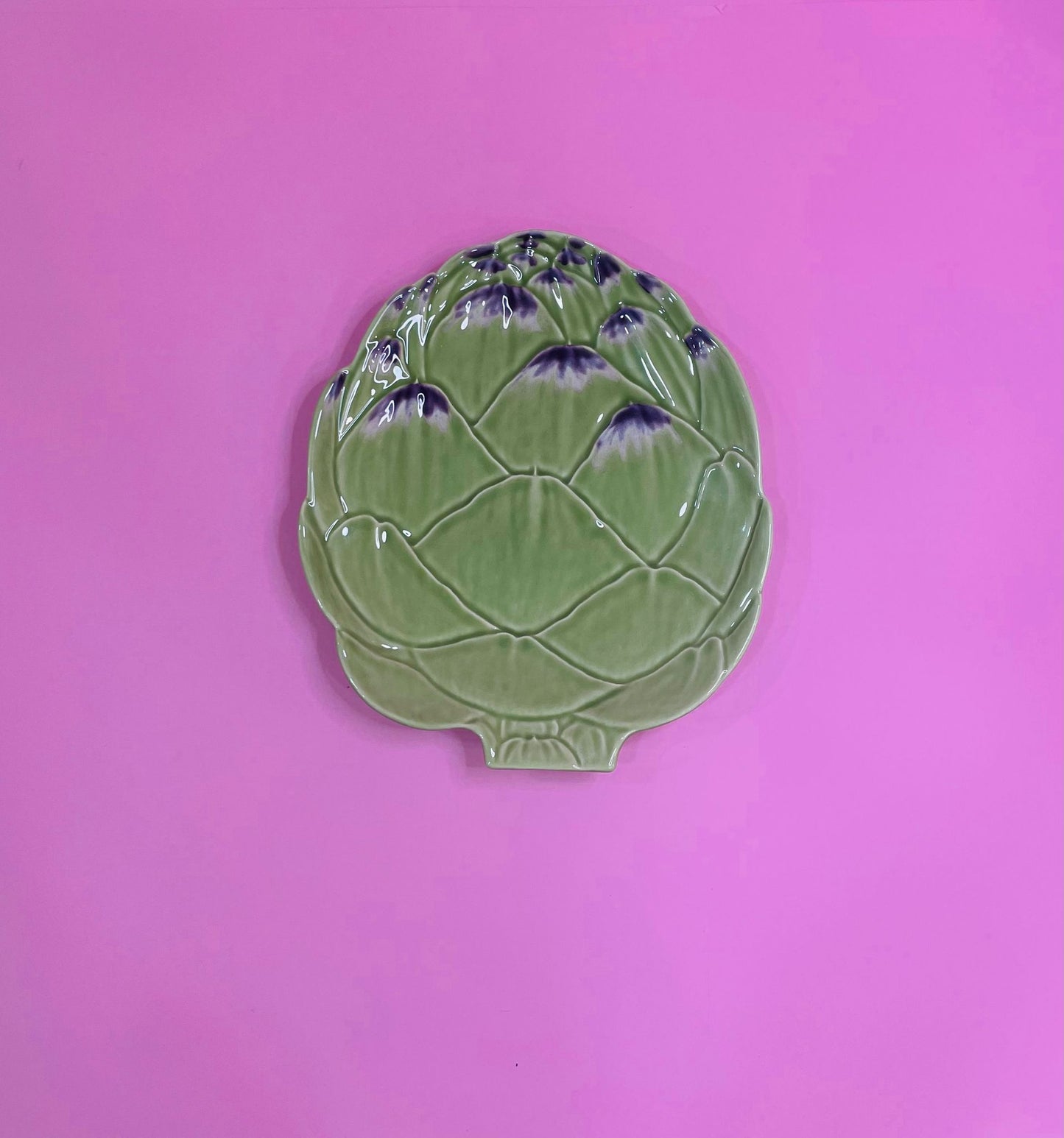 Plato Postre Flor De Alcachofa