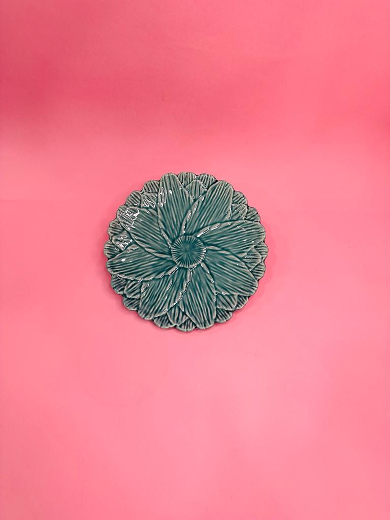 Plato Postre Flores de Alcachofa