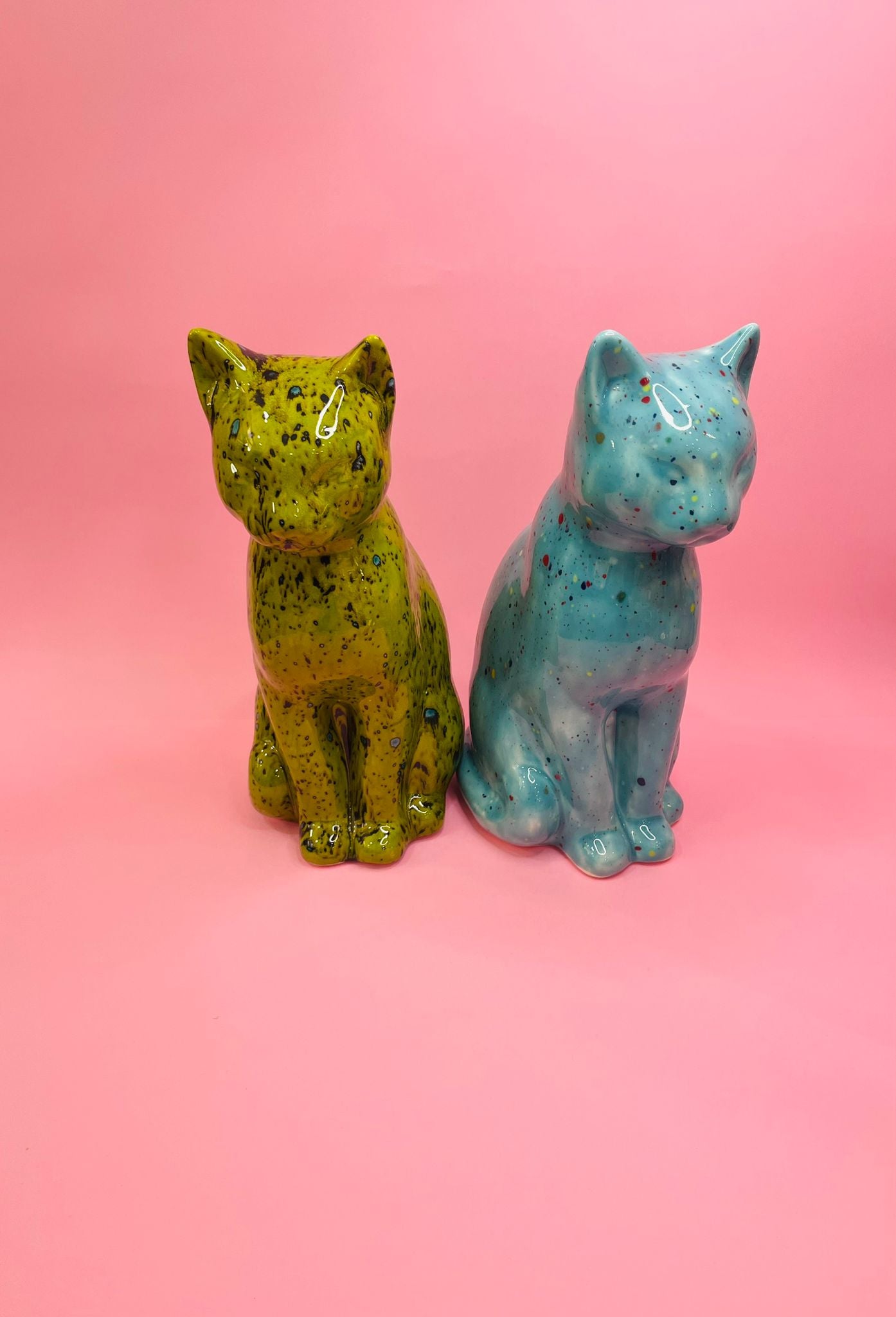 Figura de Gato Bengala Grande, en Cerámica