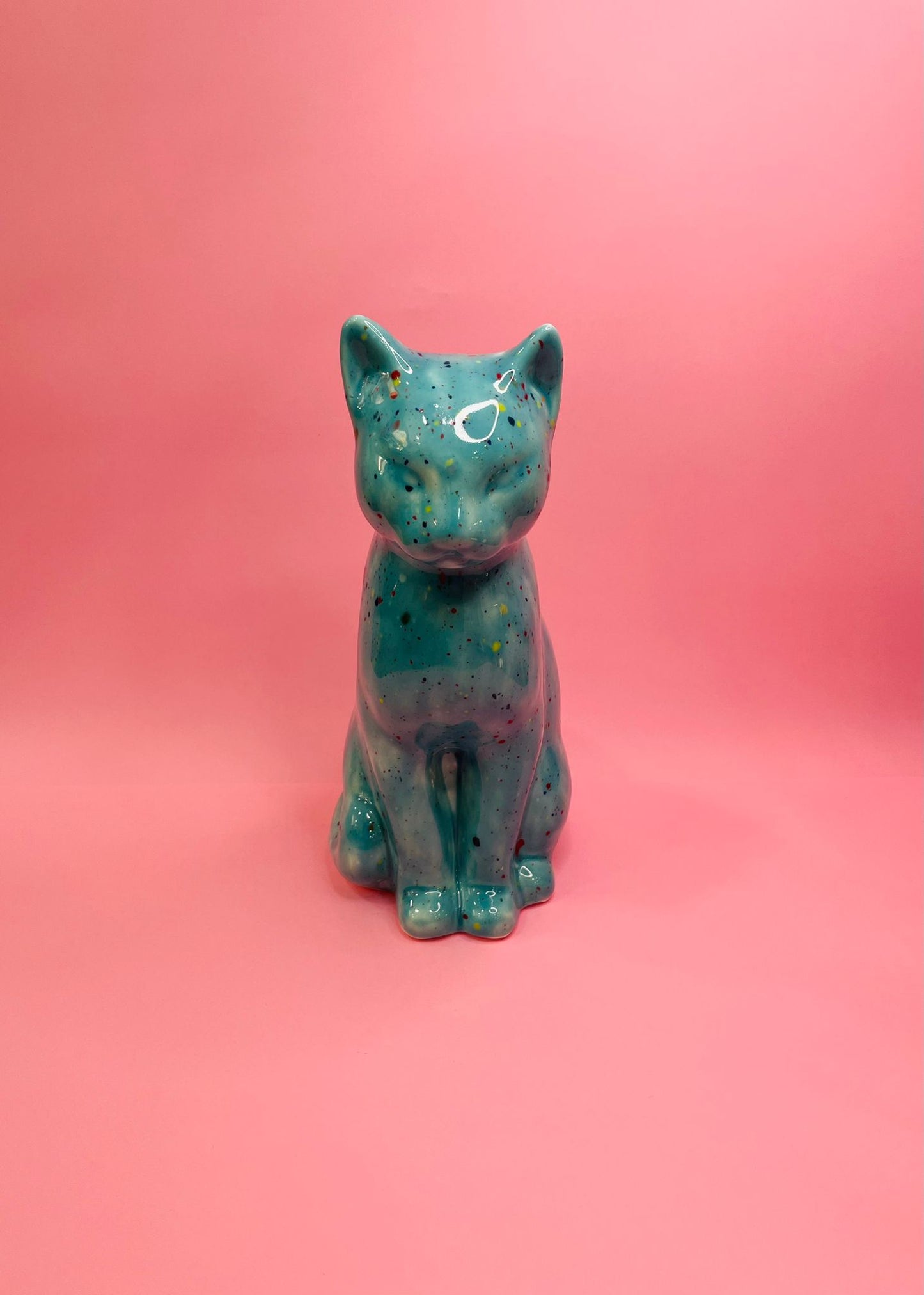 Figura de Gato Bengala Grande, en Cerámica