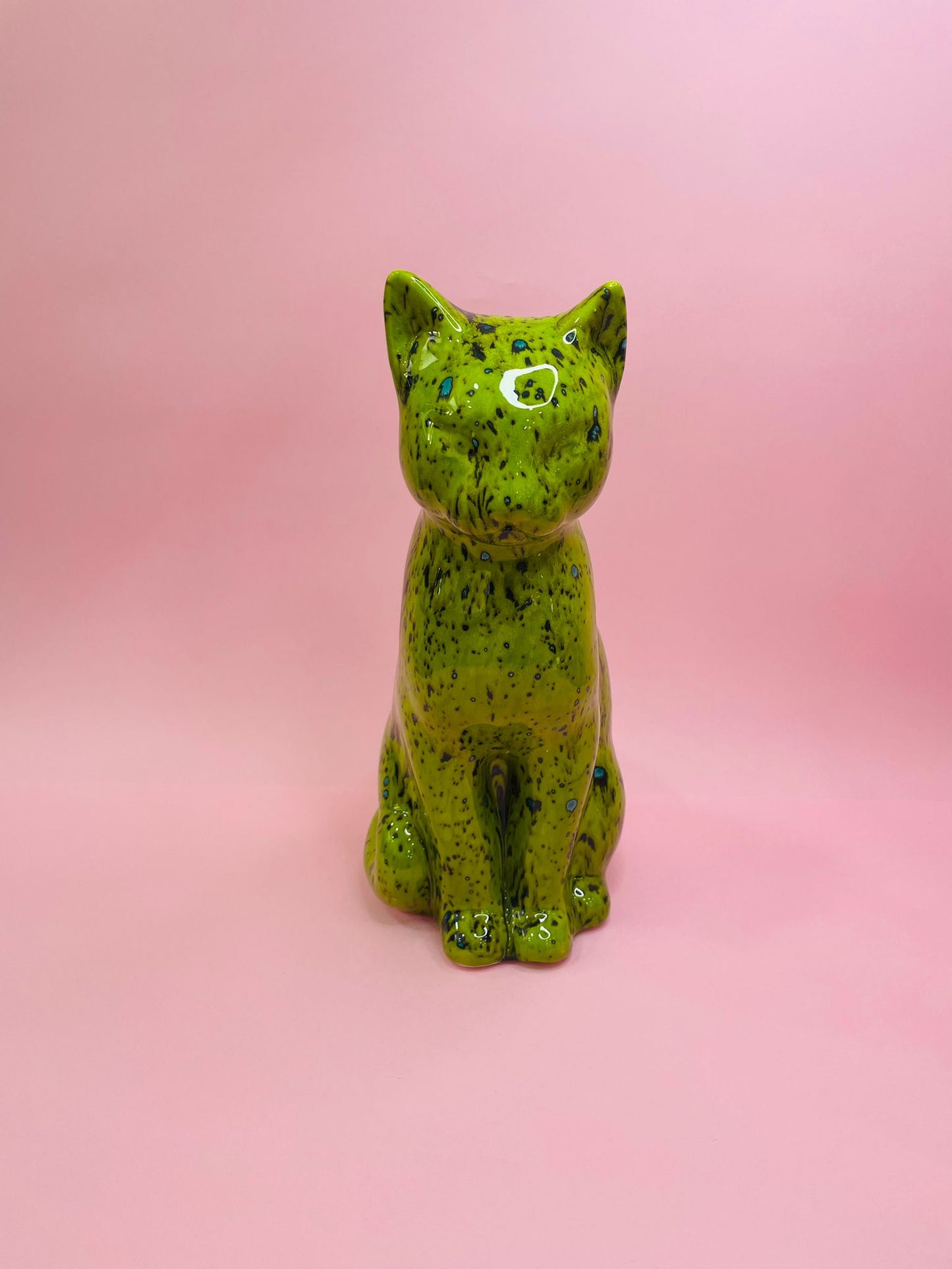 Figura de Gato Bengala Grande, en Cerámica
