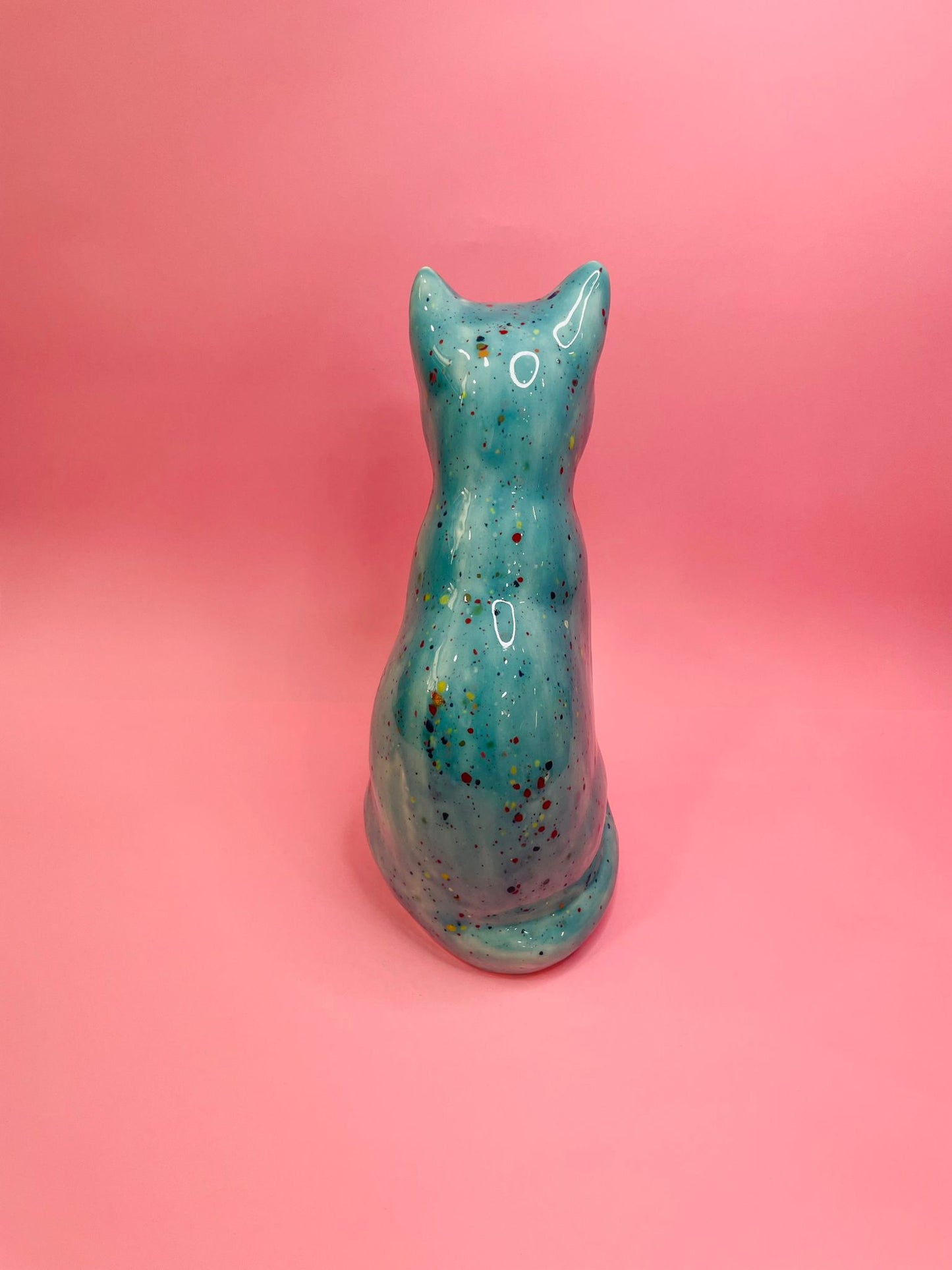 Figura de Gato Bengala Grande, en Cerámica