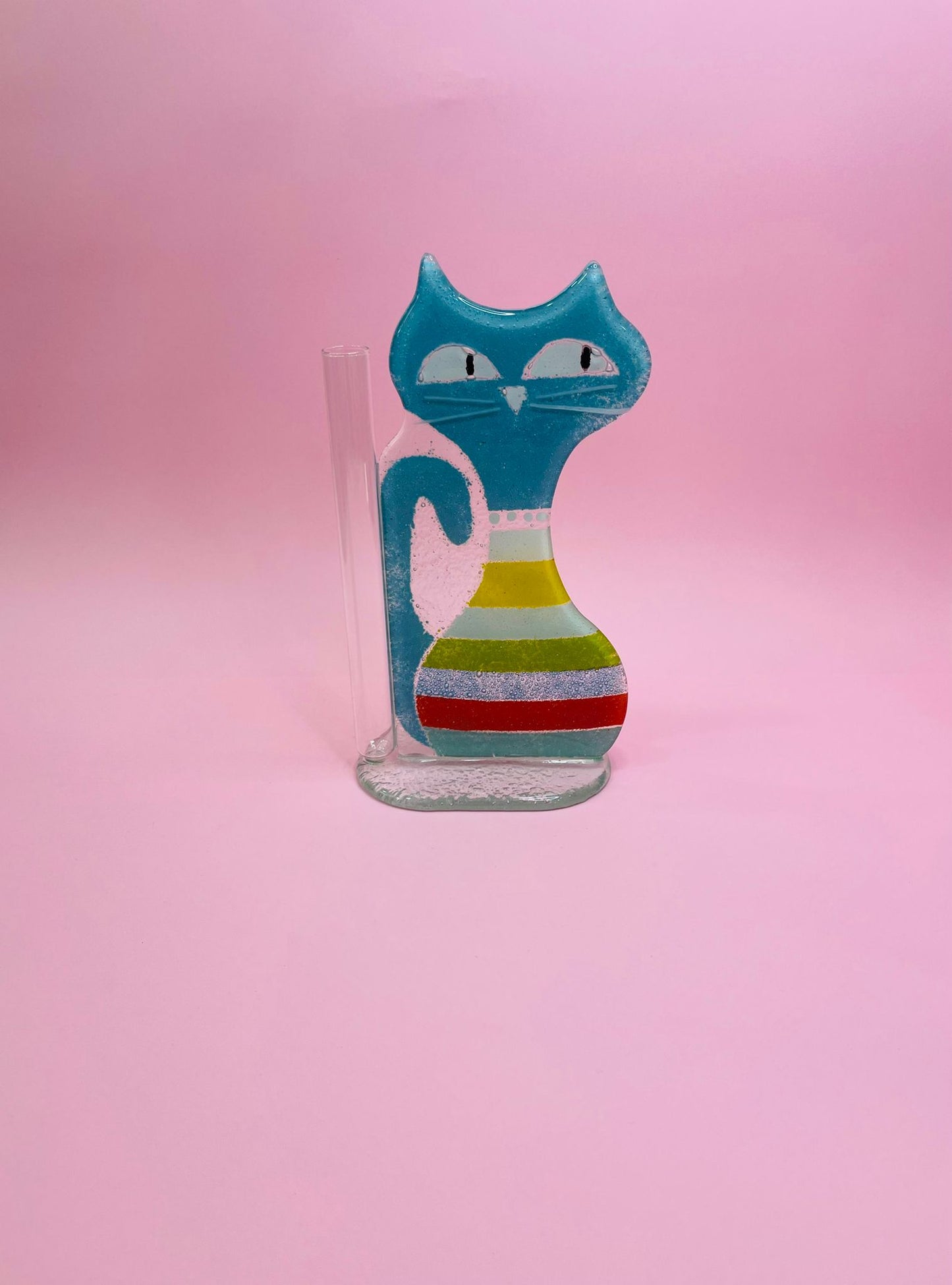 Figura Gato Solitario en Cristal