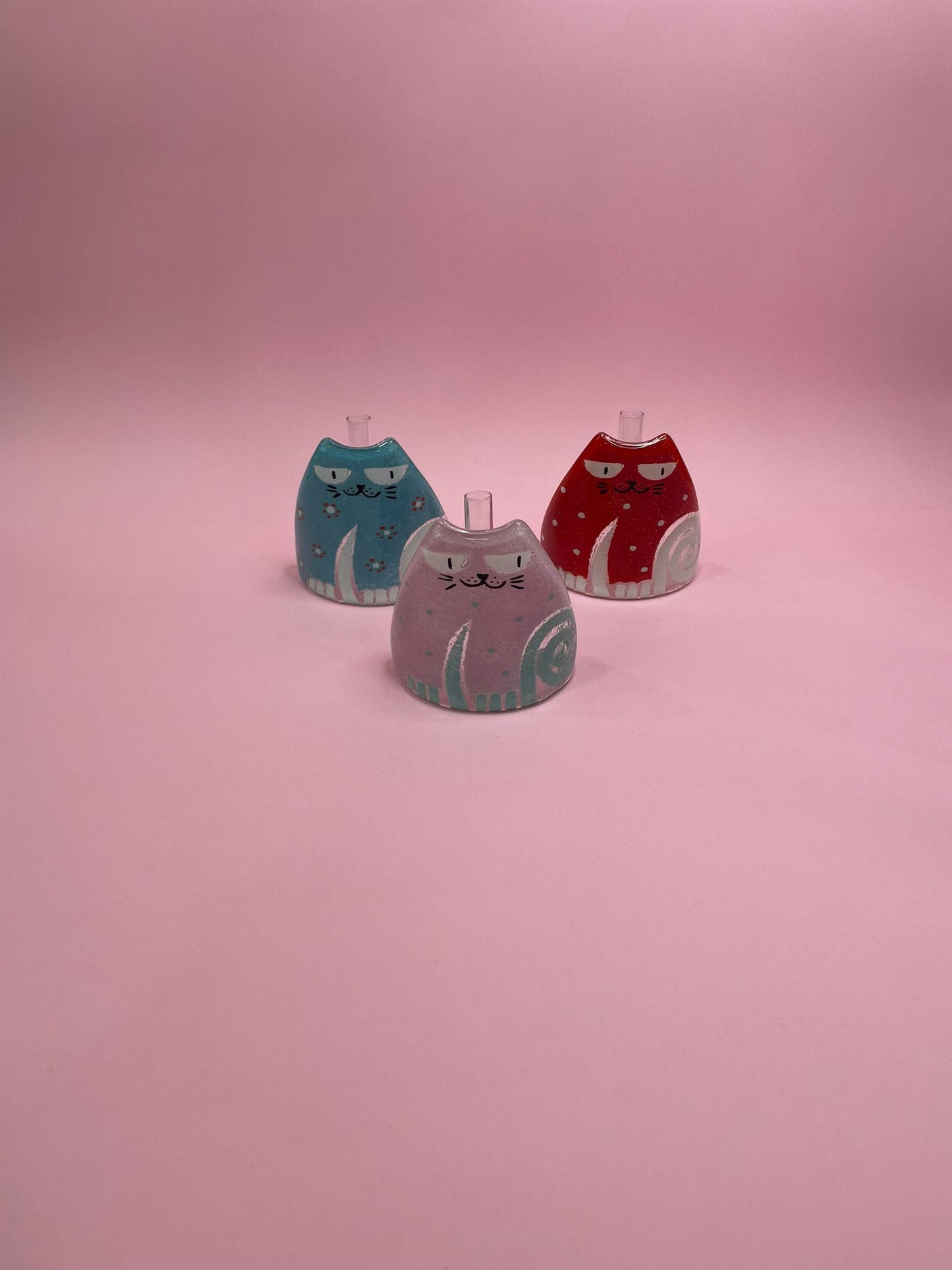 Figura Gatito Solitario, en Cristal