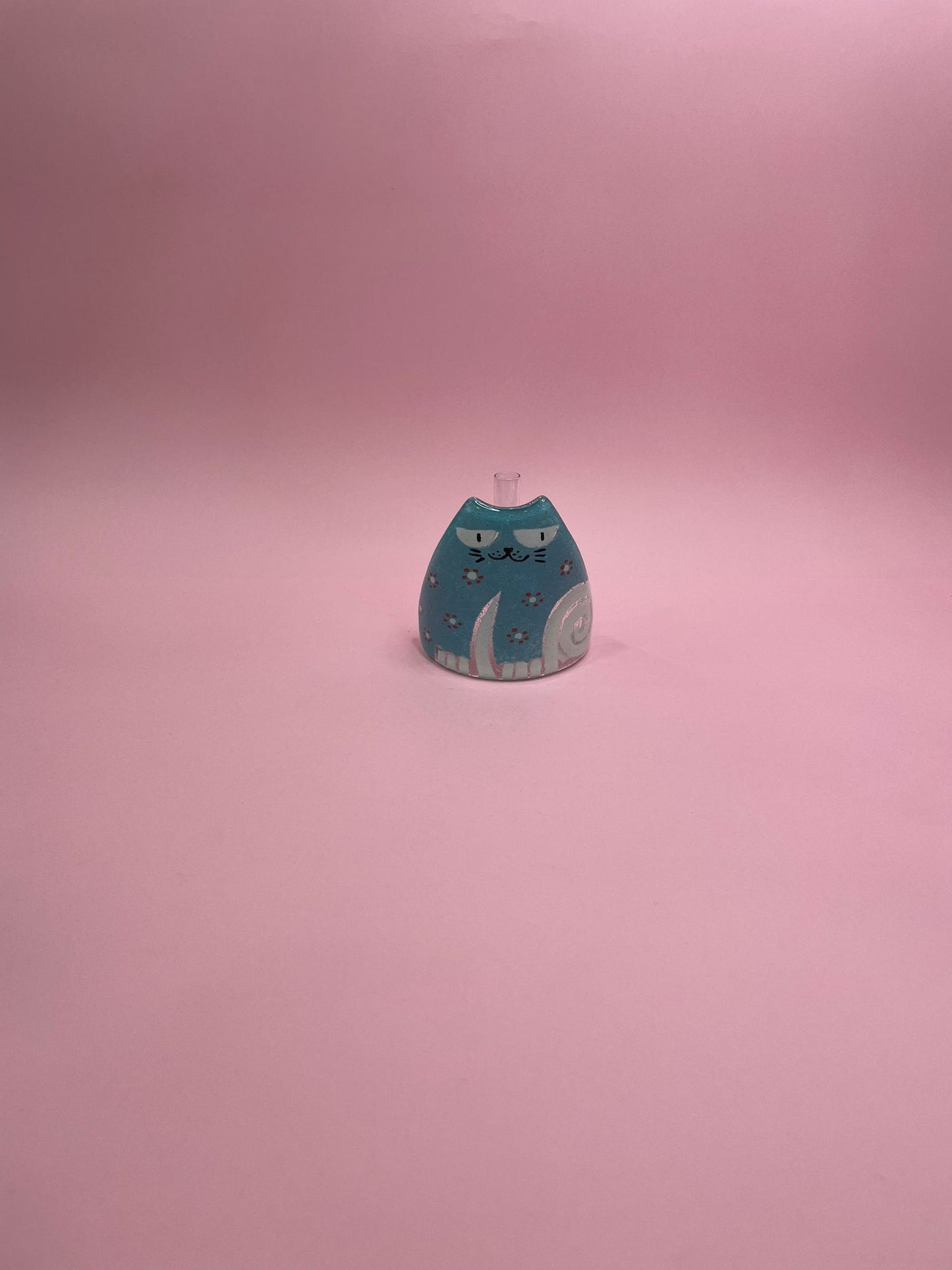 Figura Gatito Solitario, en Cristal