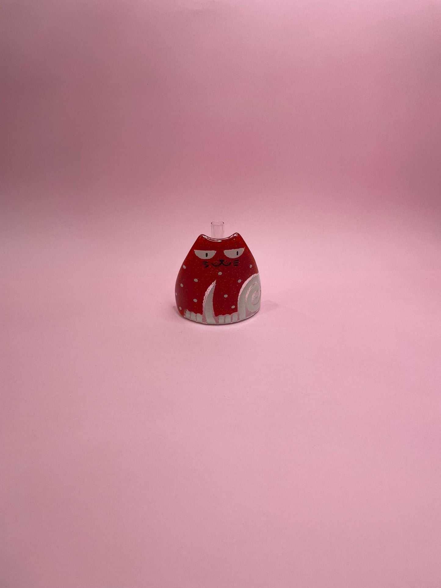 Figura Gatito Solitario, en Cristal