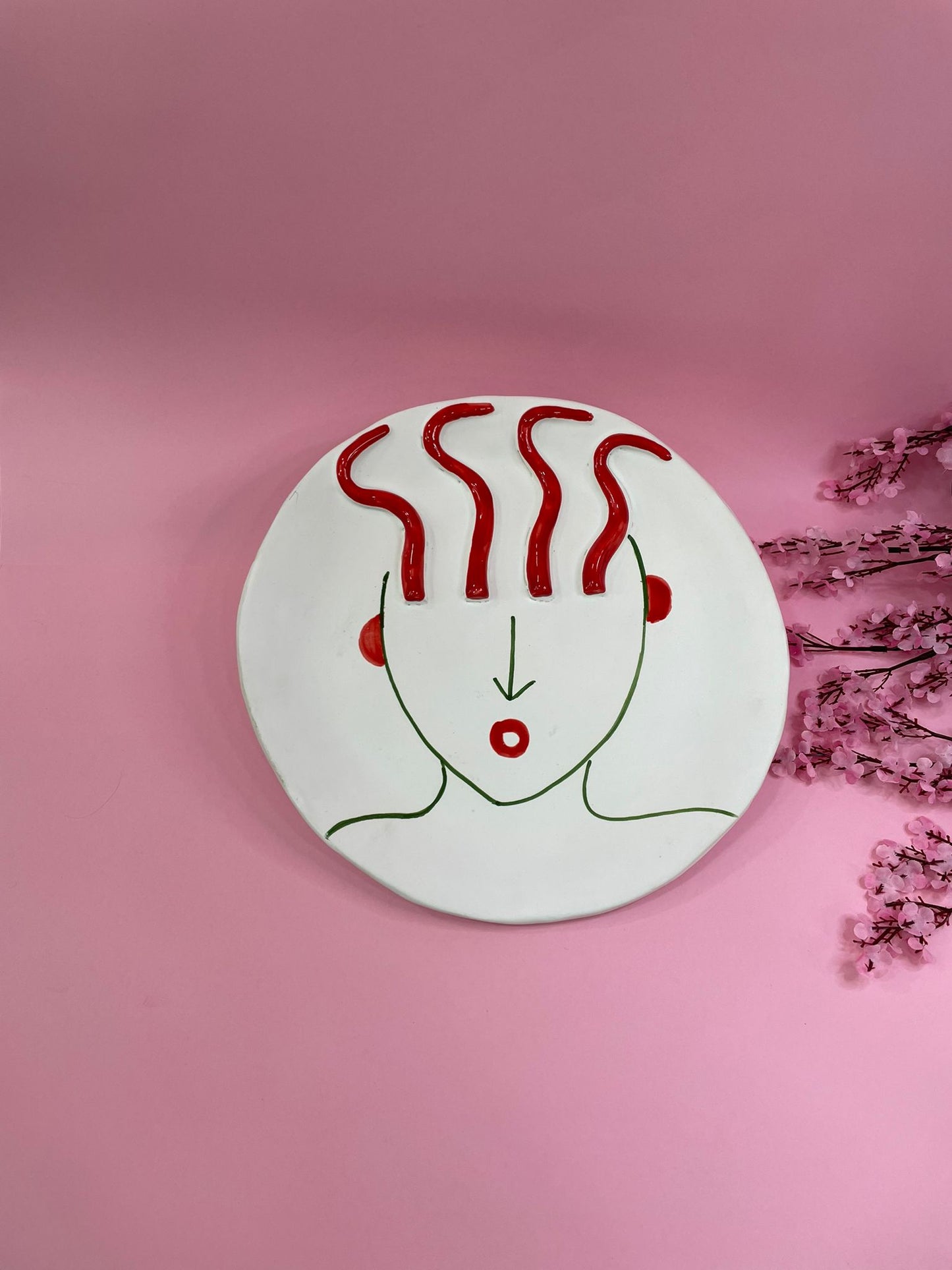 Plato Llano Fido Dido Alto Relieve