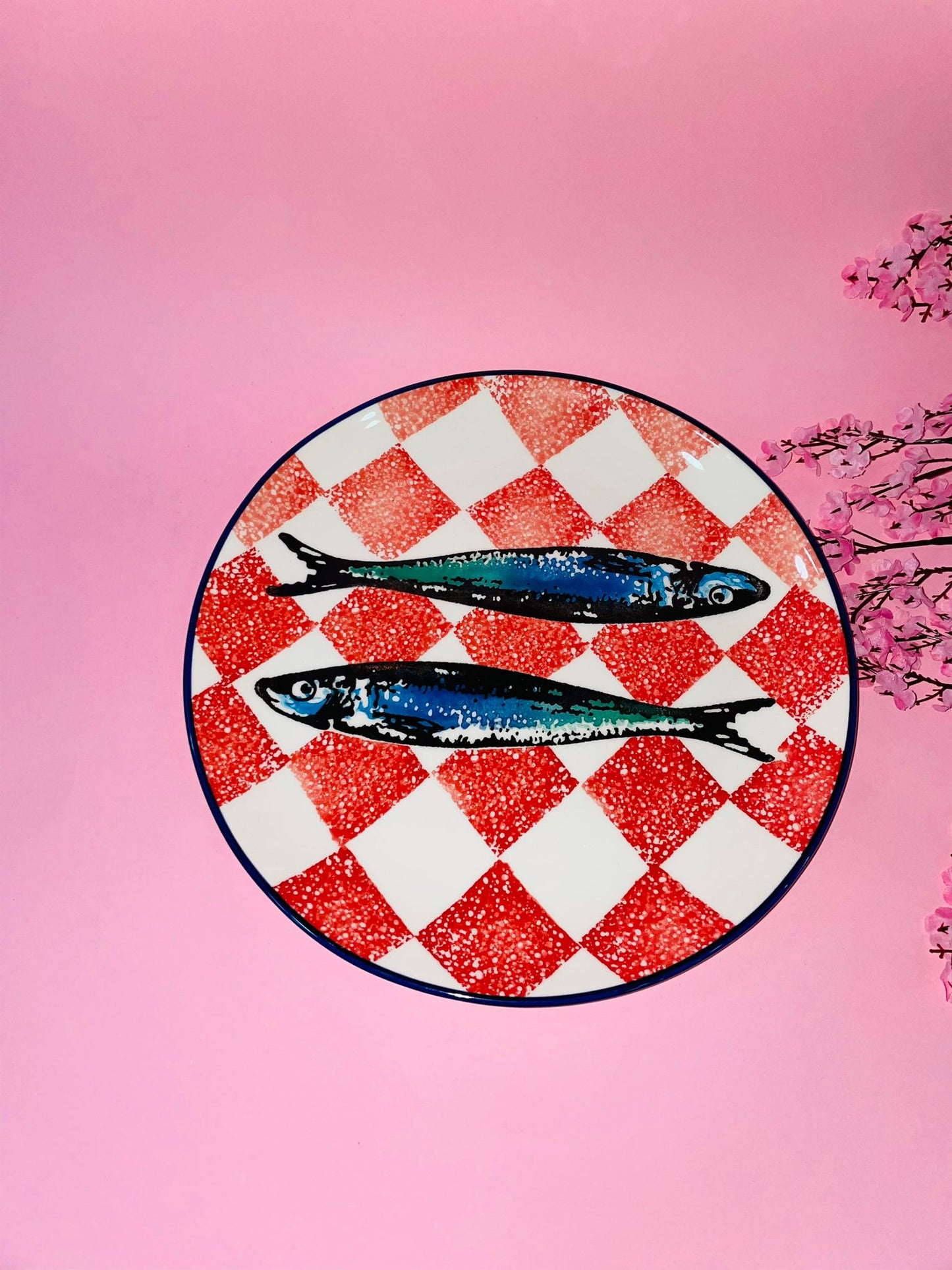 Plato Llano Rojo Sardinas