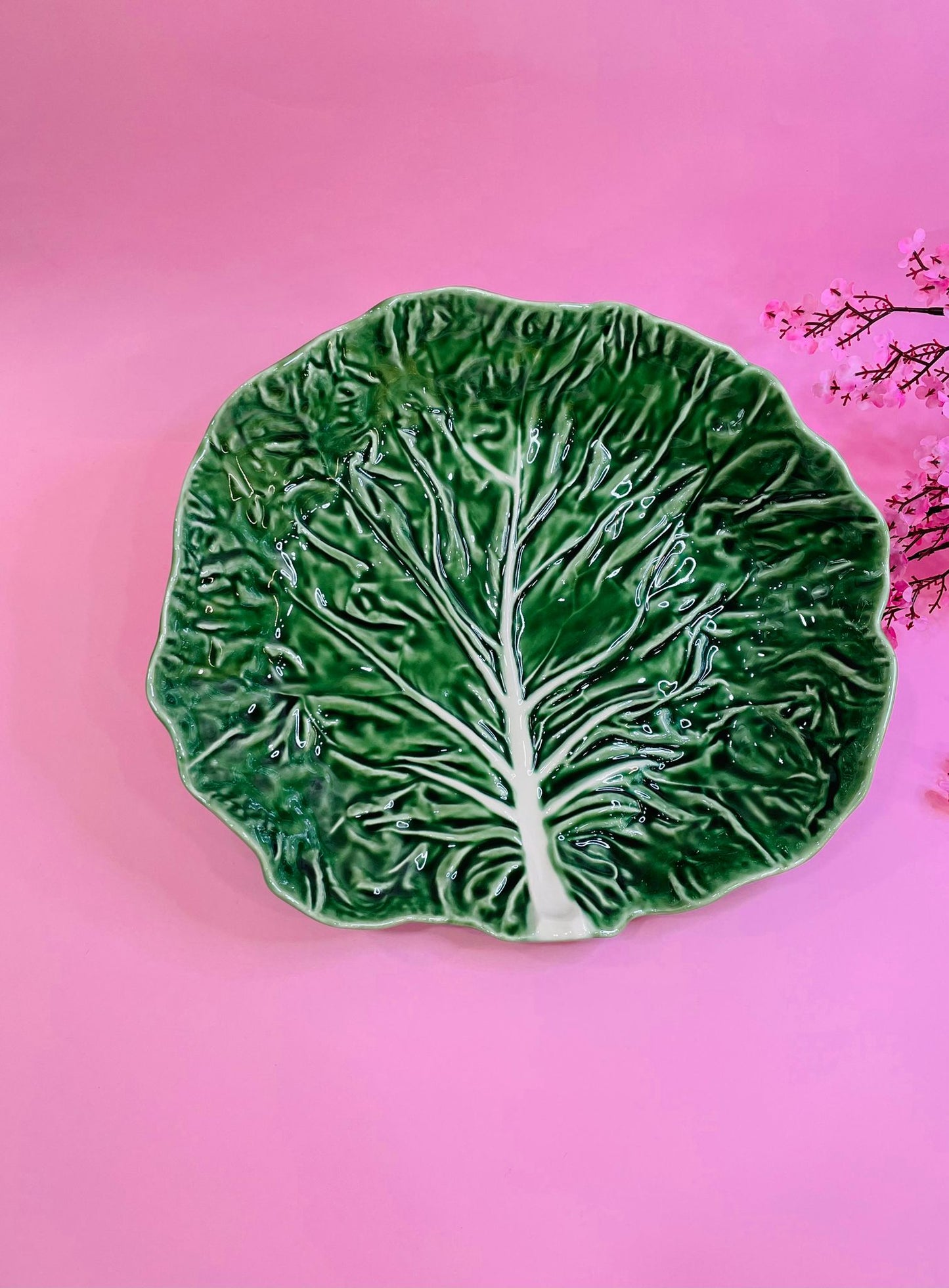 Ensaladera Hoja Col Natural