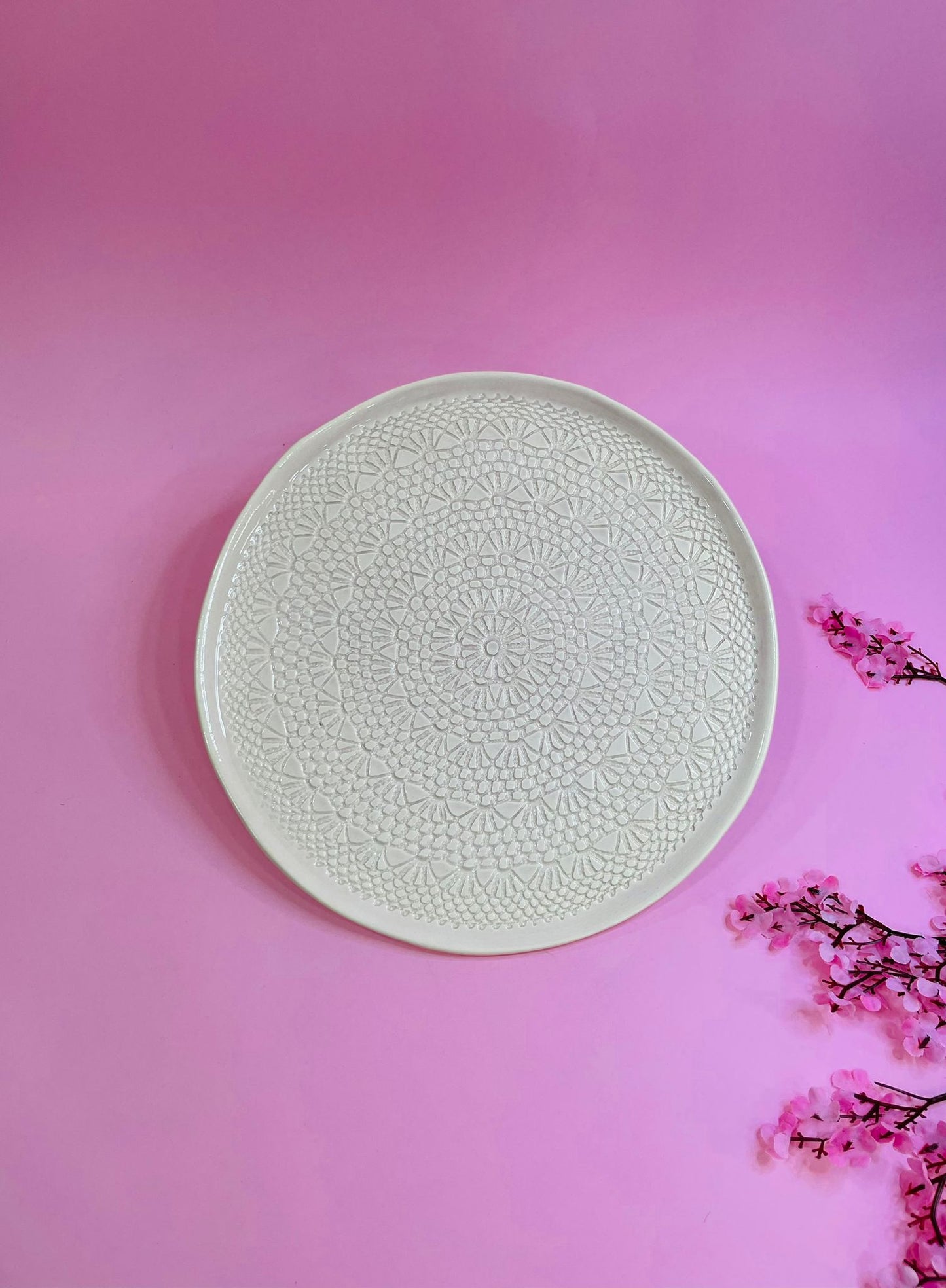 Plato Llano Crochet VIII