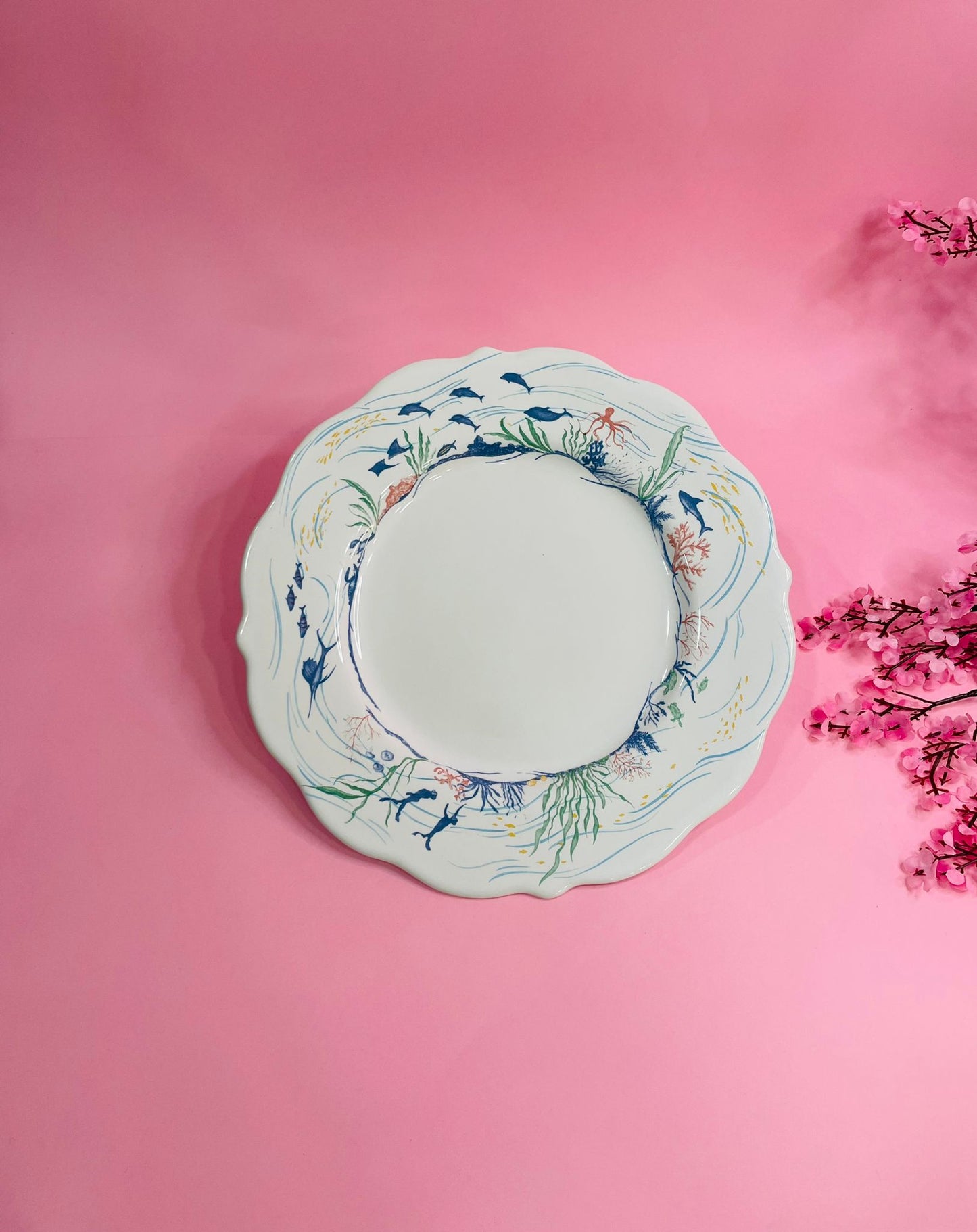 Plato Llano Fondo de Mar