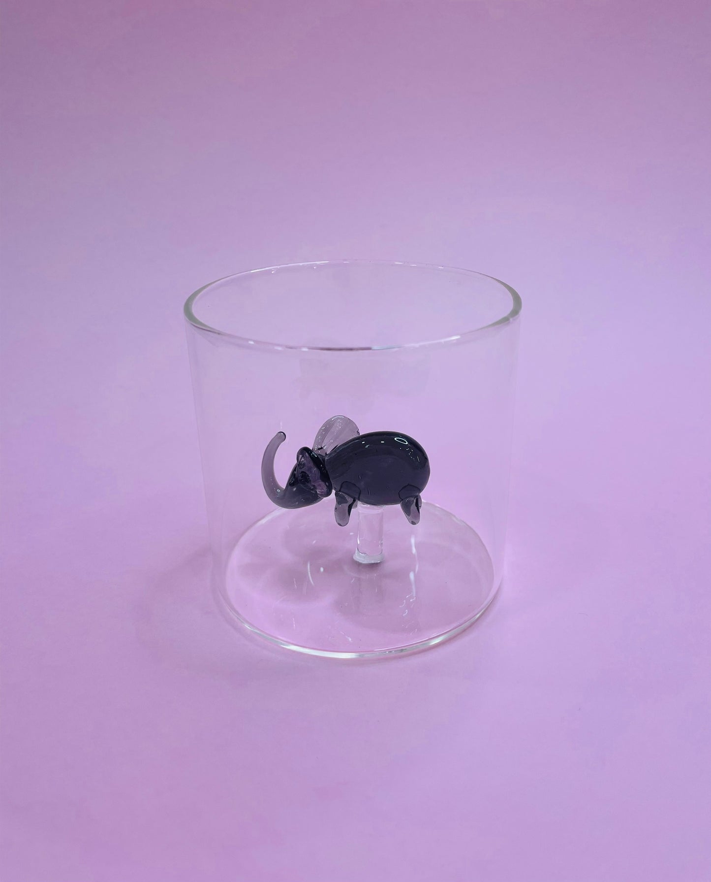 Vaso de Agua Figura Elefante en Cristal