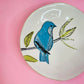 Plato Postre Pajarito Blue